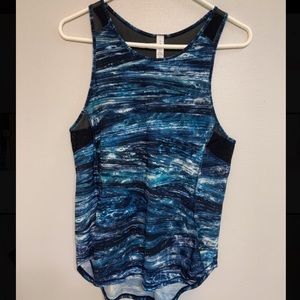 Lululemon Sculpt Tank Blue Size Six